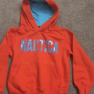 Orange nautica hoodie 7 kids